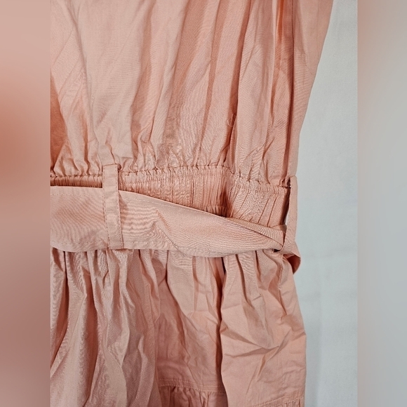 DEREK Lam 10 Crosby size 4 peach capped sleeves belted mini dress NWOT - Picture 5 of 6